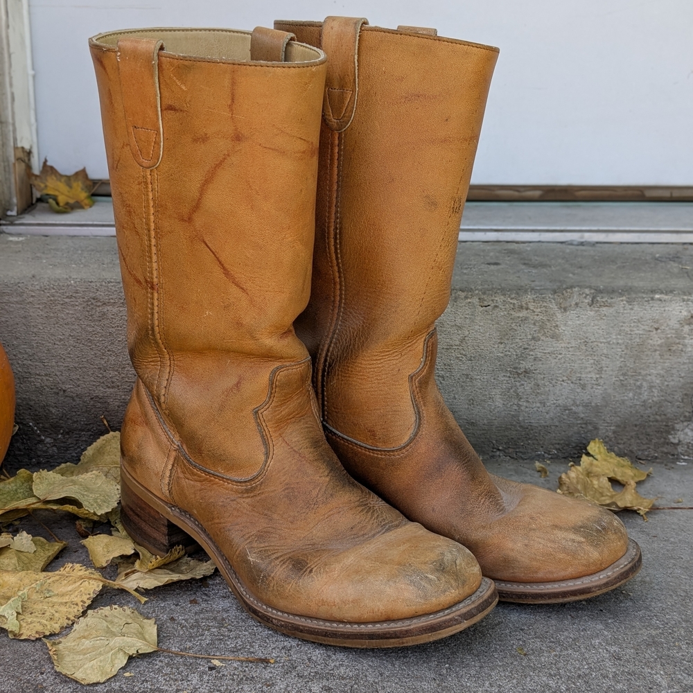 Classic Tan Leather Men's Boots